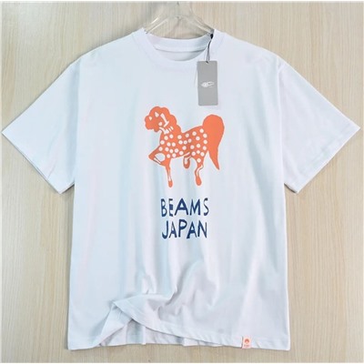 Японская комфортная дышащая хлопковая футболка 2  цвета