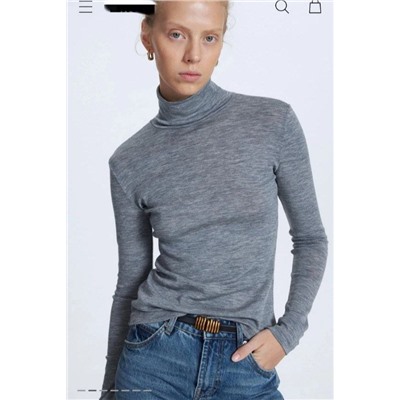 Тонкая шерстяная водолазка  ЛАЙ*М