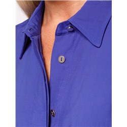 Блузка из премиальной вискозы и лиоцелла с удлиненным манжетом