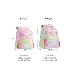 Mackenzie Pink Ombre Silver Foil Rainbows Backpacks