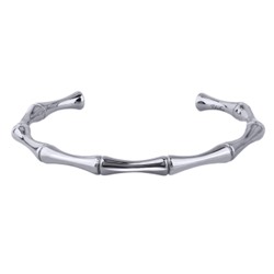 Браслет Бамбук (покрытие родий), Есть комплект