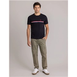 SIGNATURE TRICOT PIECED JERSEY T-SHIRT