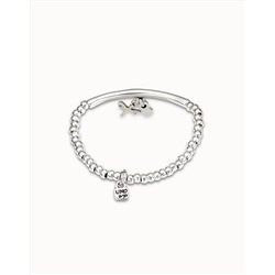 Pulsera bañada en plata de ley