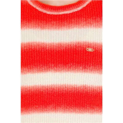 Kadın Nar Çiçeği Bisiklet Yaka Kazak