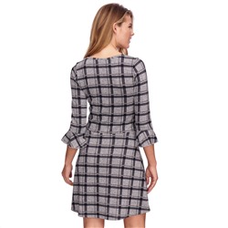 Damen Kleid mit Trompetenärmel