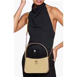 Bond Metallic Leather Shoulder Bag Kurt Geiger London