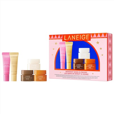 LANEIGE  Midnight Minis Lip Glowy Balm and Lip Sleeping Mask Gift Set
