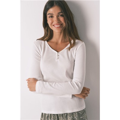 Camiseta panadera algodón blanco
