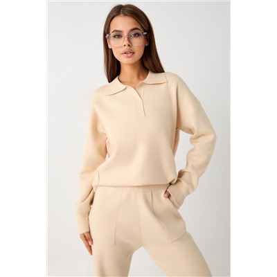 Костюм вязаный теплый с брюками и кофтой #4