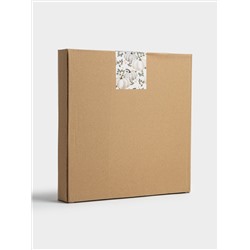 Блюдо, 22 см, керамика, белое, в крапинку, Тыква, Light pumpkin