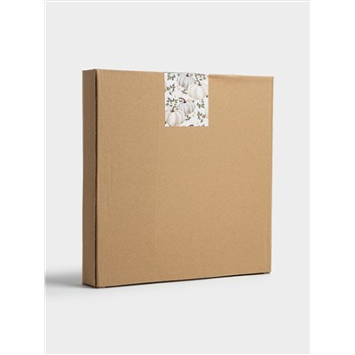 Блюдо, 22 см, керамика, белое, в крапинку, Тыква, Light pumpkin