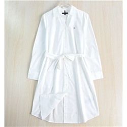 Женское хлопковое вышитое платье-рубашка ТОММИ ХИЛФИГЕ*Р