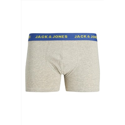 Jack & Jones JACSOLID CONTRAST TRUNKS 5 PACK 5'li Renkli Boxer Set
