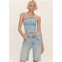 Bermudas vaqueras rectas