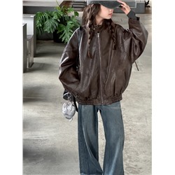 Кожаная куртка для девочек 2025