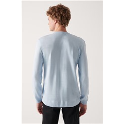 Mavi Bisiklet Yaka Tüylenmeyen Triko Kazak