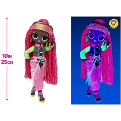 LOL Surprise OMG Dance Dance Dance Virtuelle Fashion Doll with 15 Surprises Including Magic Black Light, Shoes, Hair Brush, Doll Stand and TV Package - Great Gift for Girls Ages 4+ Who Love to Dance