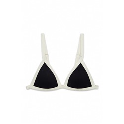 Top bikini triangular push up B&W