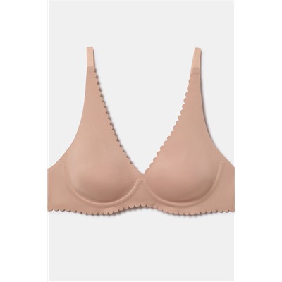 Sujetador triángulo con aros de microfibra