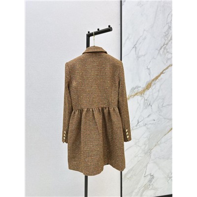 Эксклюзивный ограниченный выпуск!  Женское пальто с лацканами в стиле ретро🤎 ШАНЕЛ*Ь