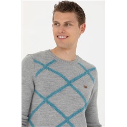 Erkek Gri Melanj Kazak