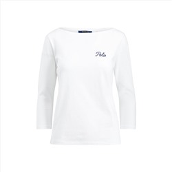 POLO COTTON BOATNECK TEE RALPH LAUREN