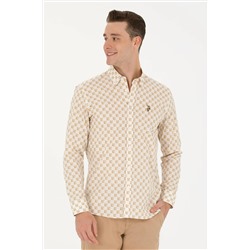 Erkek Taş Uzun Kollu Gömlek