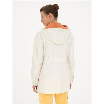 Ekru Comfort Fit Mevsimlik Mont
