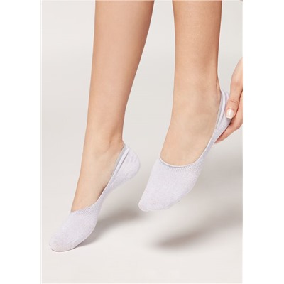 Unsichtbare Socken mit Glitzer