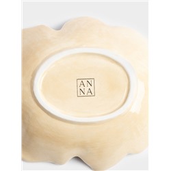 Блюдо, 20х17 см, керамика, зеленое, Еж на листе, Autumn forest