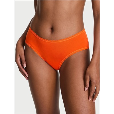 The Lacie Cotton Lace-Waist Cheeky Panty