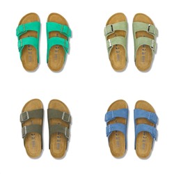 Шлепки по типу БРИКЕНСТО*К 12 очень красивых и ярких цветов