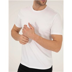 Beyaz Slim Fit Basic Tişört