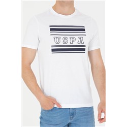 Erkek Beyaz Bisiklet Yaka Tişört