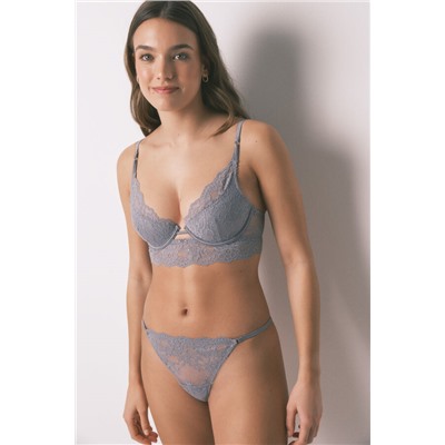 Sujetador push up GORGEOUS encaje gris