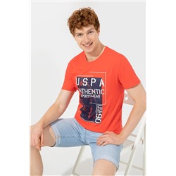 Erkek Kırmızı Bisiklet Yaka Tişört