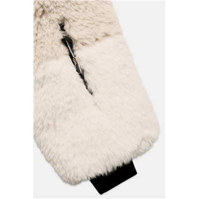 CROPPED FAUX SHEARLING COAT HEIQ XREFLEX™ RECCO® TECHNOLOGY SKI COLLECTION, CHARACTERISTICS