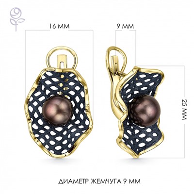 Серьги серебро 52848Y2U