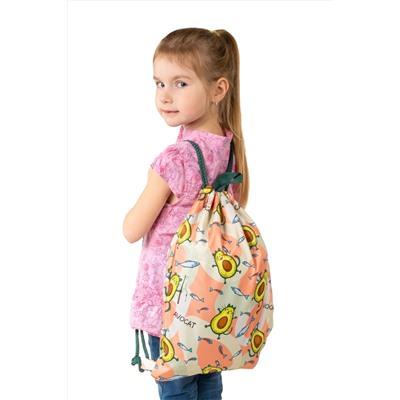 Мешок для обуви Авокоты персиковые