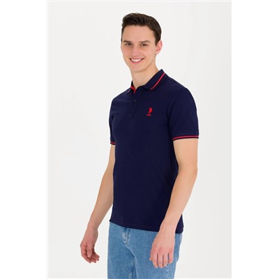 Erkek Lacivert Basic Polo Yaka Tişört