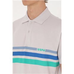 Erkek Regular Fit Polo Yaka Açık Gri Tişört