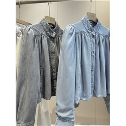 Женская рубашка в ретро стиле на подкладке  Н*М