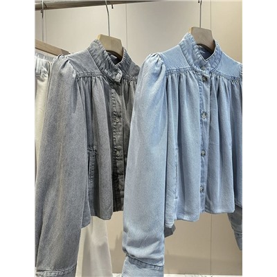 Женская рубашка в ретро стиле на подкладке  Н*М