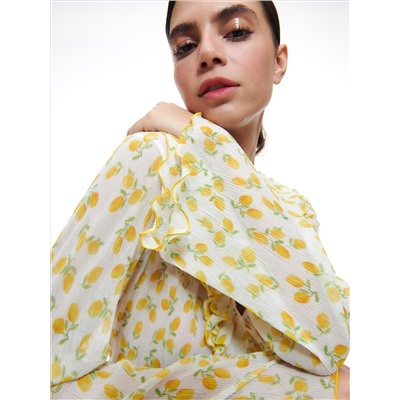 Bluse mit Rüschen