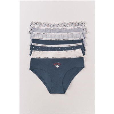 Pack 7 bragas anchas Mickey multicolor