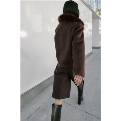 REVERSIBLE DOUBLE-FACED FAUX FUR JACKET