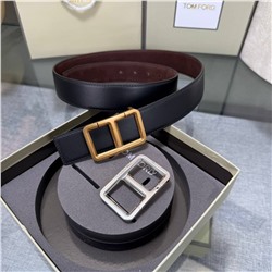 Мужской двухсторонний ремень с двумя пряжками ТОМ ФОР*Д