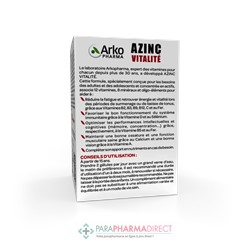 ArkoPharma Azinc Vitalité 60 gélules
