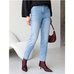 Джинсы мом фит из мягкой эластичной джинсы 12OZ