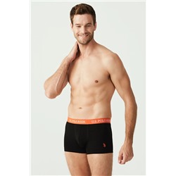 U.S. Polo Assn. Erkek Siyah 3 Lü Boxer